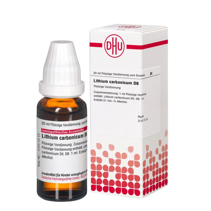 Lithium carbonicum D6 DHU Dilution, 20 ml Lösung