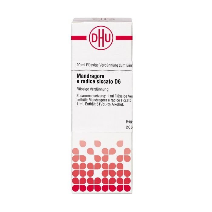 DHU Mandragora e radice siccato D6 Dilution, 20 ml Lösung