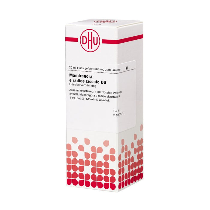 DHU Mandragora e radice siccato D6 Dilution, 20 ml Lösung