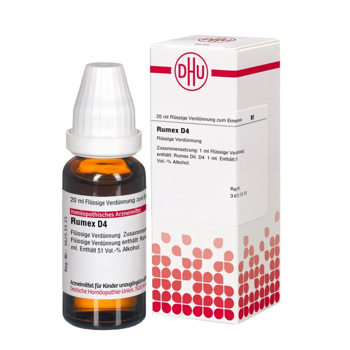 DHU Rumex D4 Dilution, 20 ml Lösung