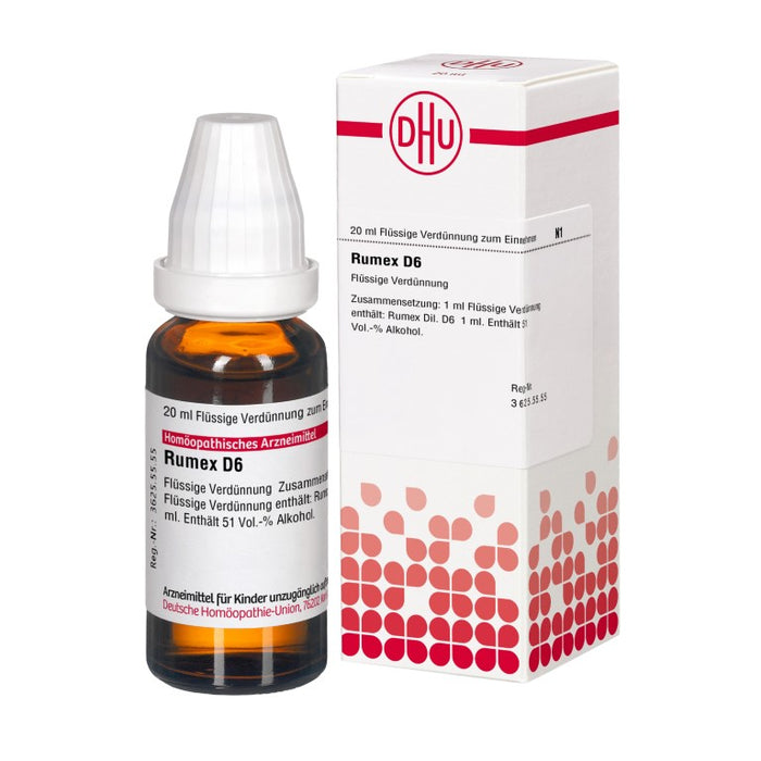 DHU Rumex D6 Dilution, 20 ml Lösung