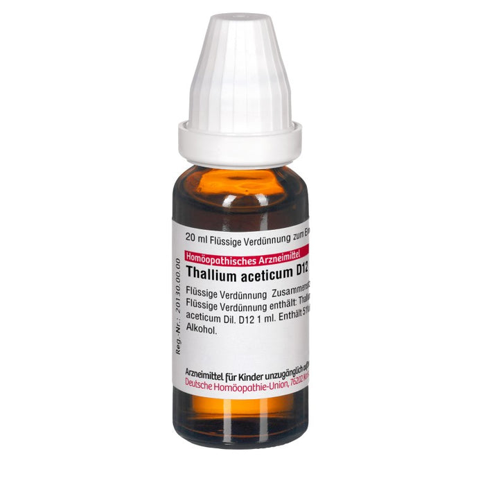 Thallium aceticum D12 DHU Dilution, 20 ml Lösung