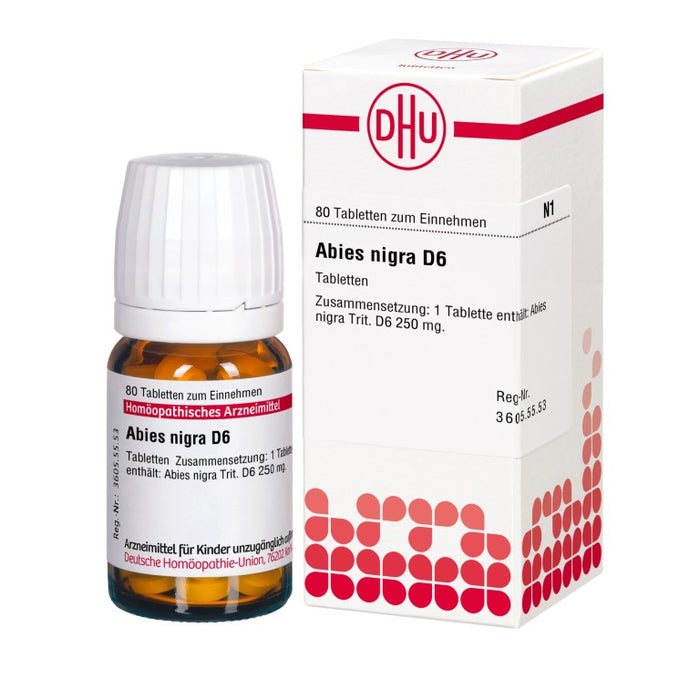 Abies nigra D6 DHU Tabletten, 80 St. Tabletten