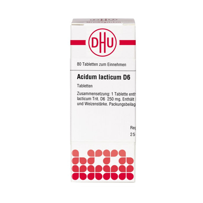 DHU Acidum lacticum D6 Tabletten, 80 pcs. Tablets