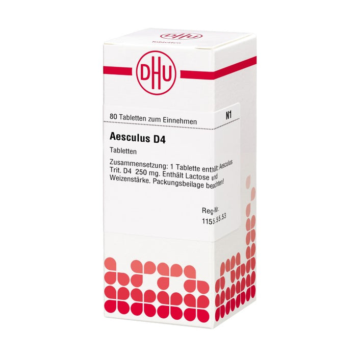 DHU Aesculus D4 Tabletten, 80 St. Tabletten