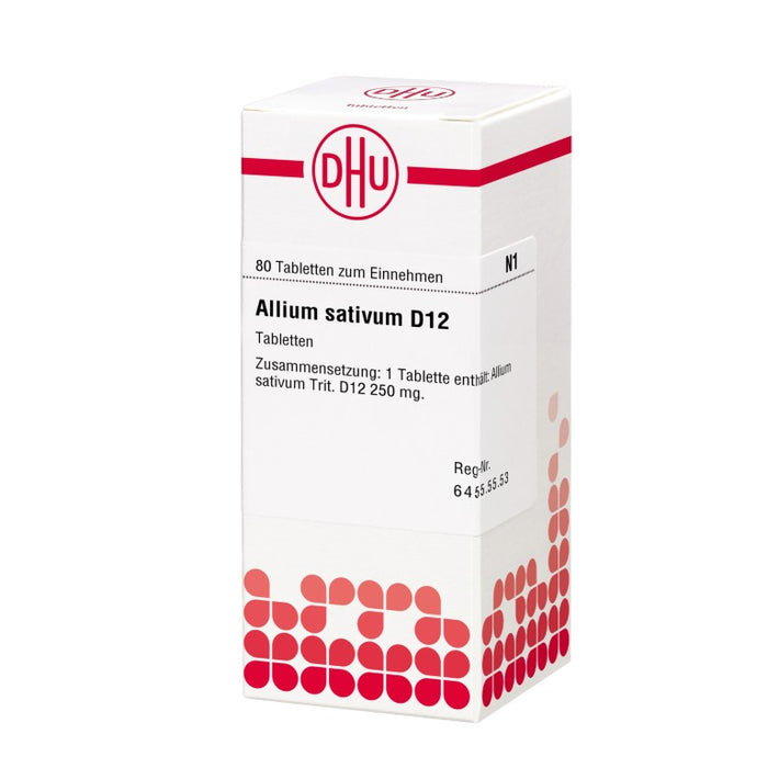 DHU Allium sativum D12 Tabletten, 80 pc Tablettes