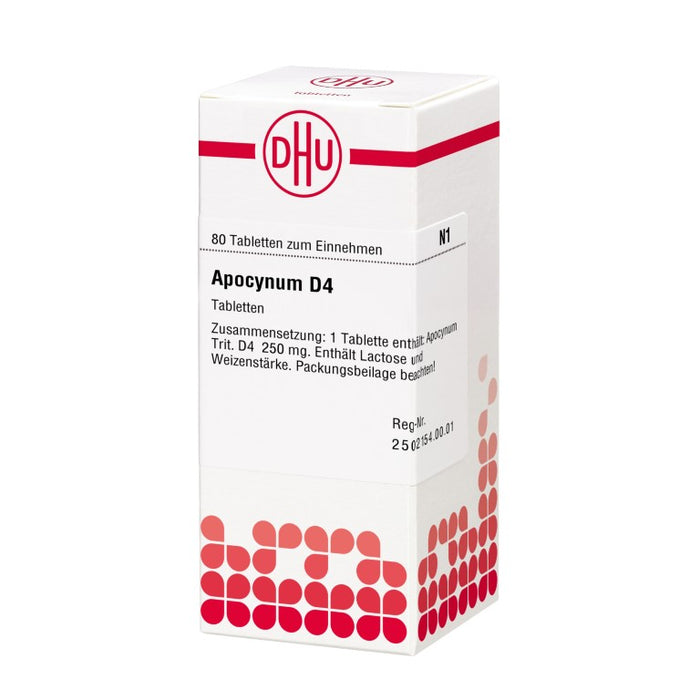 DHU Apocynum D4 Tabletten, 80 pc Tablettes