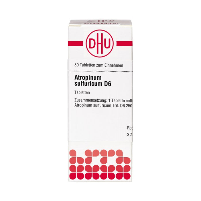 DHU Atropinum sulfuricum D6 Tabletten, 80 pc Tablettes