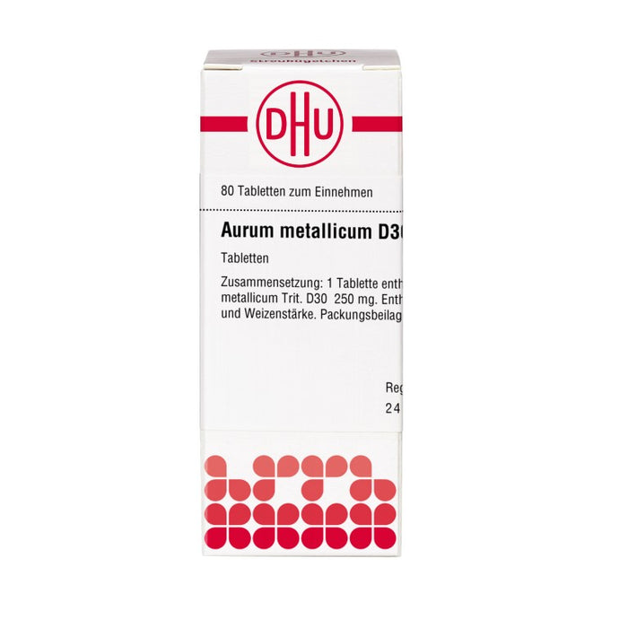 DHU Aurum metallicum D30 Tabletten, 80 St. Tabletten