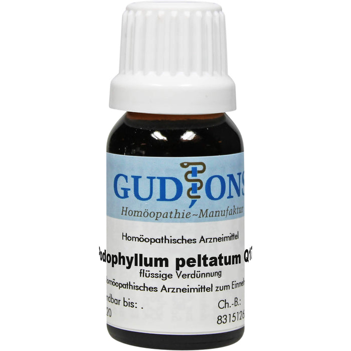 GUDJONS Podophyllum peltatum Q17 flüssige Verdünnung, 15 ml Lösung