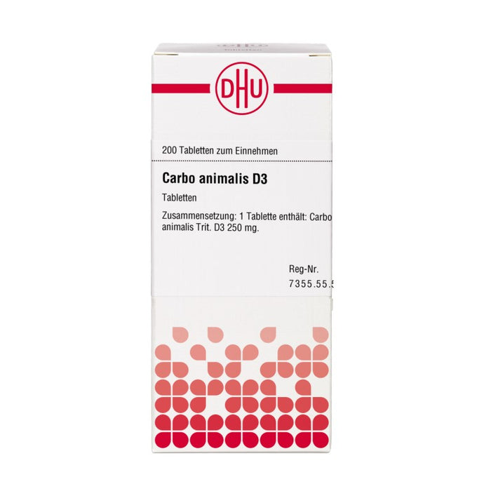 Carbo animalis D3 DHU Tabletten, 200 St. Tabletten