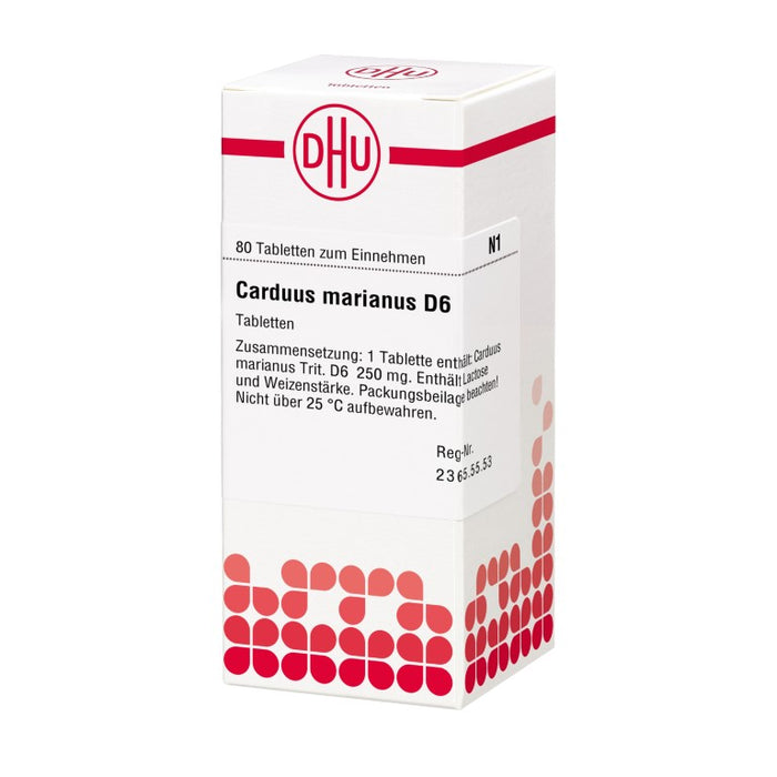 DHU Carduus marianus D6 Tabletten, 80 pcs. Tablets