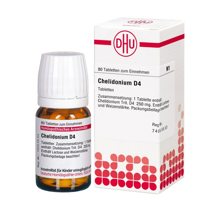 DHU Chelidonium D4 Tabletten, 80 St. Tabletten