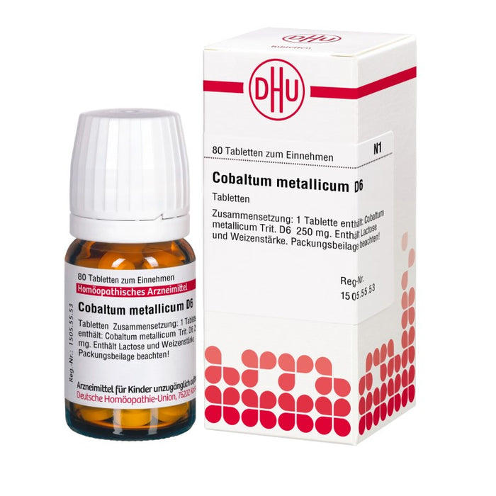 Cobaltum metallicum D6 DHU Tabletten, 80 St. Tabletten