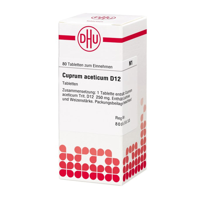 DHU Cuprum aceticum D12 Tabletten, 80 pc Tablettes