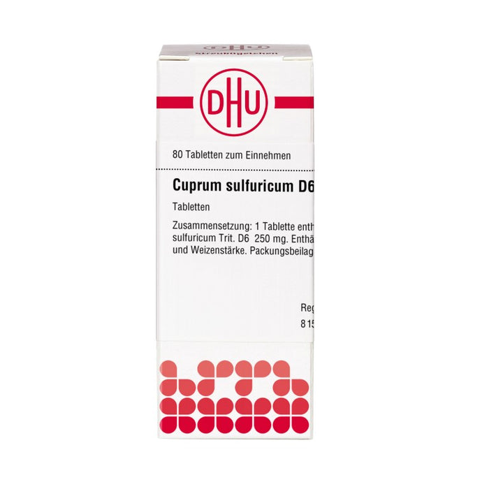 DHU Cuprum sulfuricum D6 Tabletten, 80 pcs. Tablets