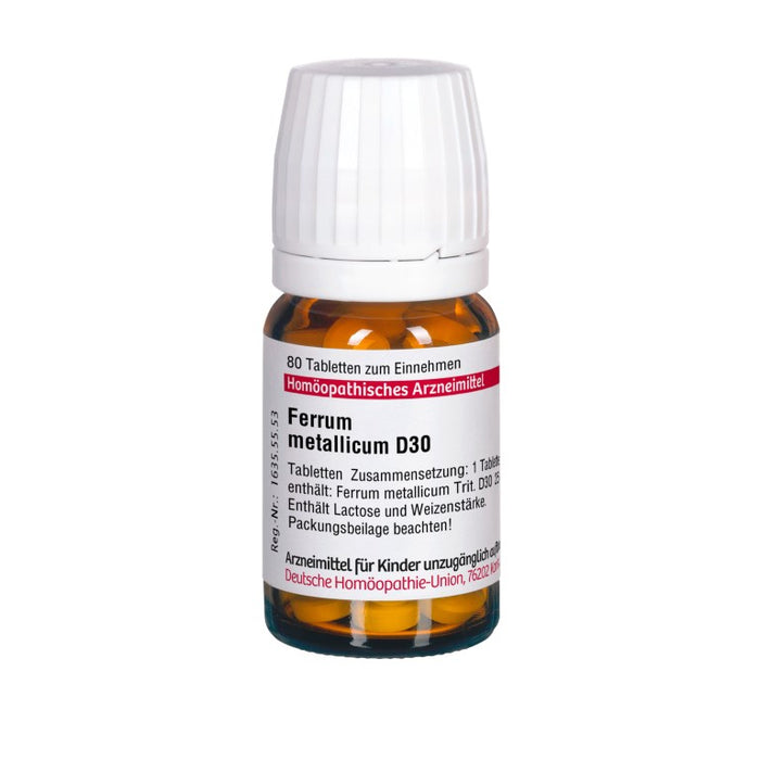 Ferrum metallicum D30 DHU Tabletten, 80 St. Tabletten