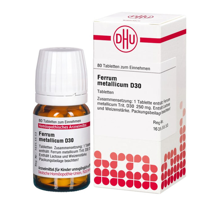 Ferrum metallicum D30 DHU Tabletten, 80 St. Tabletten