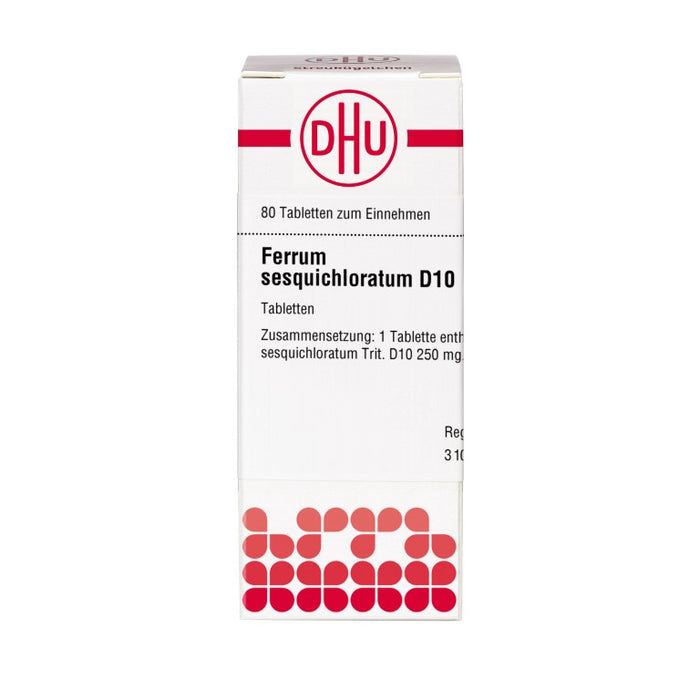 Ferrum sesquichloratum D10 DHU Tabletten, 80 St. Tabletten