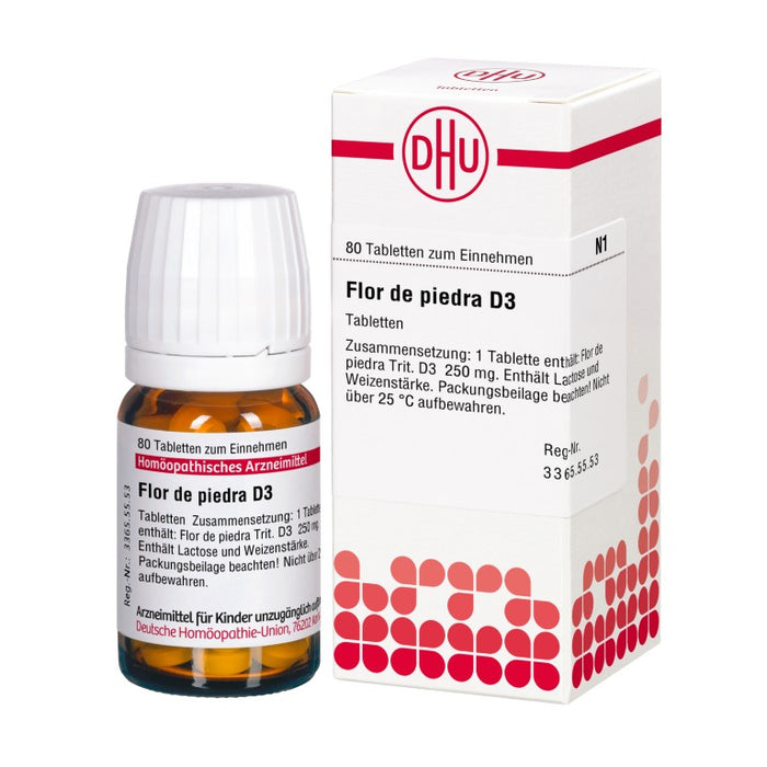 DHU Flor de Piedra D3 Tabletten, 80 pc Tablettes