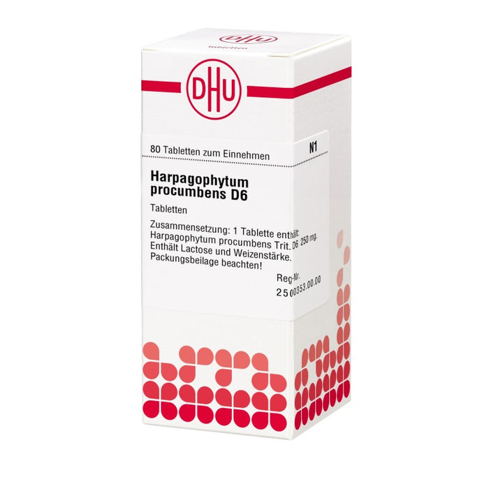 DHU Harpagophytum procumbens D6 Tabletten, 80 St. Tabletten