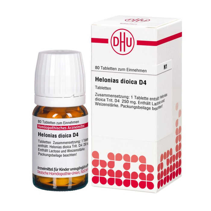 Helonias dioica D4 DHU Tabletten, 80 St. Tabletten