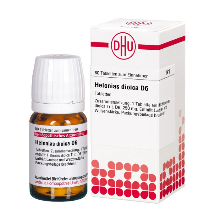 DHU Helonias dioica D6 Tabletten, 80 pc Tablettes