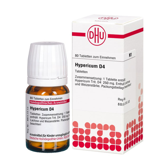 DHU Hypericum D4 Tabletten, 80 pc Tablettes