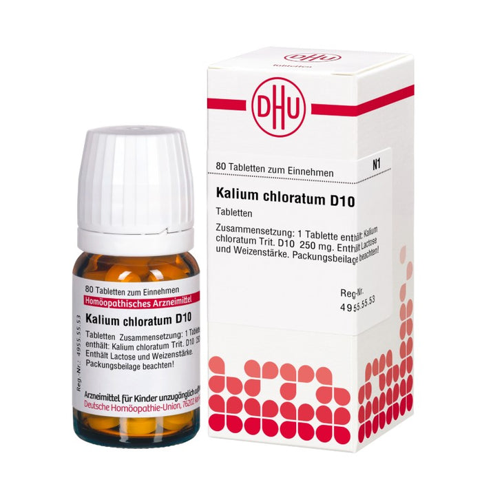 Kalium chloratum D10 DHU Tabletten, 80 St. Tabletten