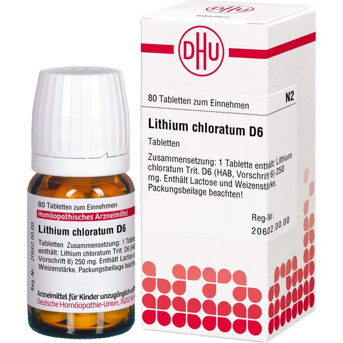 DHU Lithium chloratum D6 Tabletten, 80 pcs. Tablets