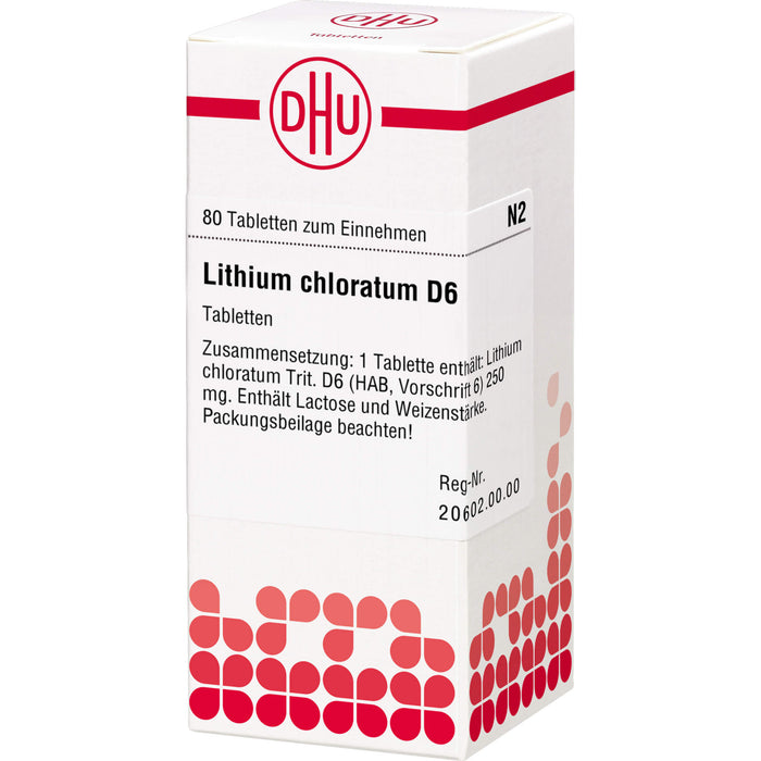 DHU Lithium chloratum D6 Tabletten, 80 pcs. Tablets