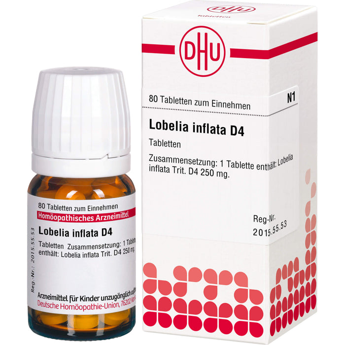 DHU Lobelia inflata D4 Tabletten, 80 pc Tablettes