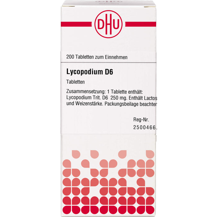 DHU Lycopodium D6 Tabletten, 200 St. Tabletten