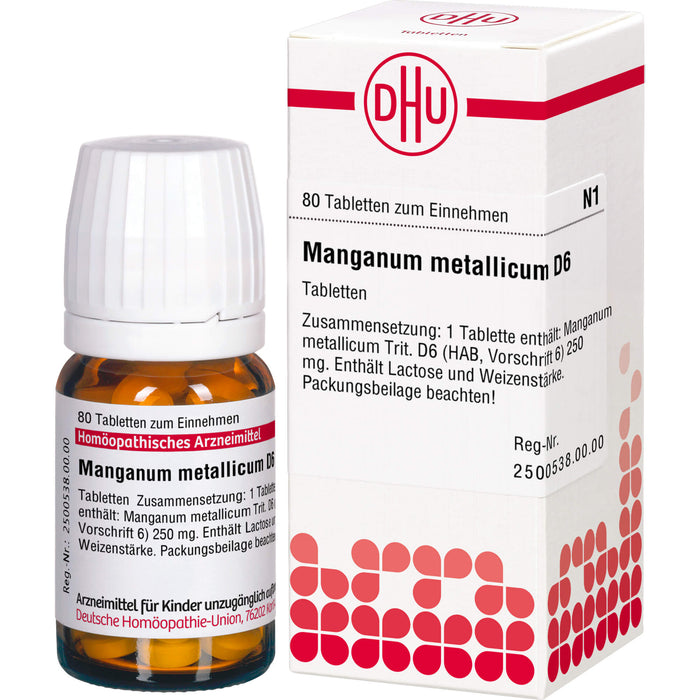 DHU Manganum metallicum D6 Tabletten, 80 pc Tablettes