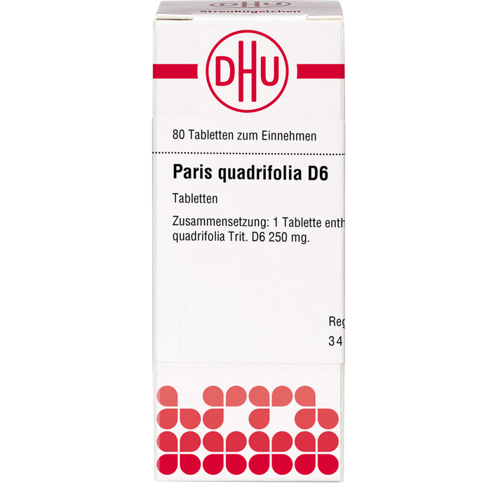 DHU Paris quadrifolia D 6 Tabletten, 80 pcs. Tablets