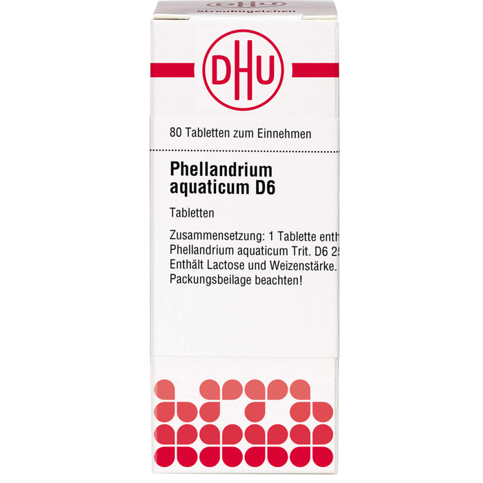 Phellandrium aquaticum D6 DHU Tabletten, 80 St. Tabletten