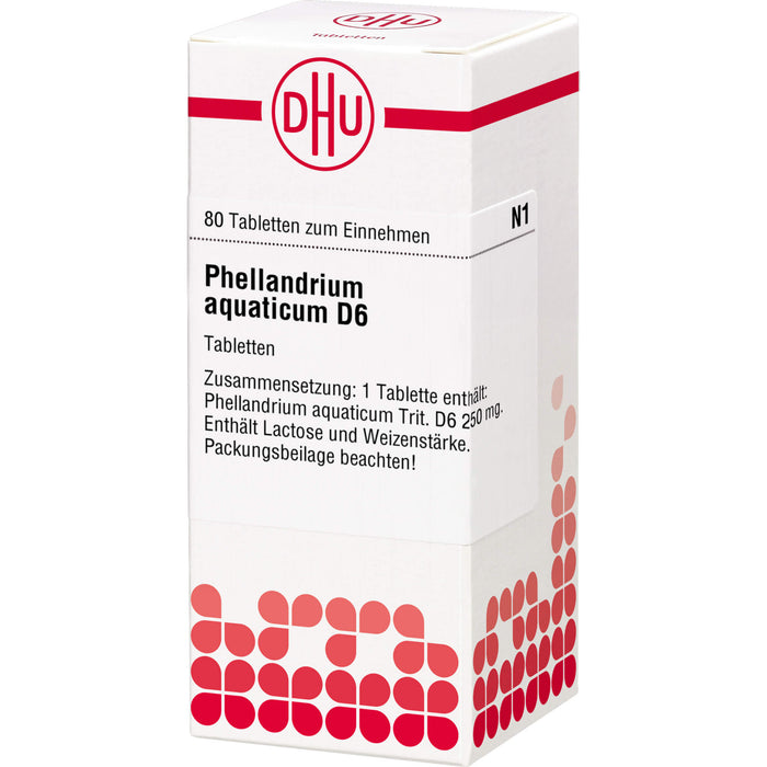 Phellandrium aquaticum D6 DHU Tabletten, 80 St. Tabletten