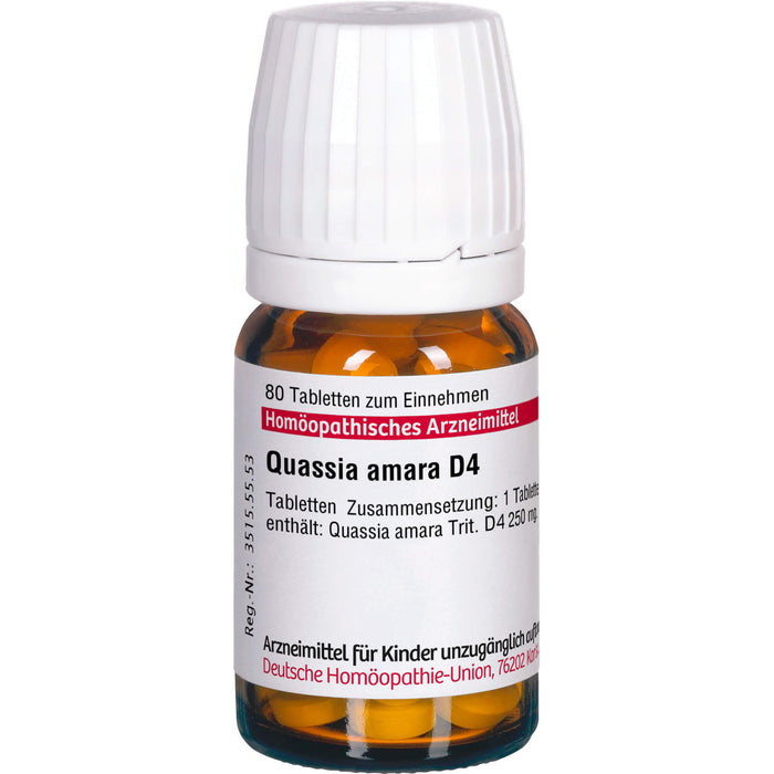 DHU Quassia D4 Tabletten, 80 St. Tabletten