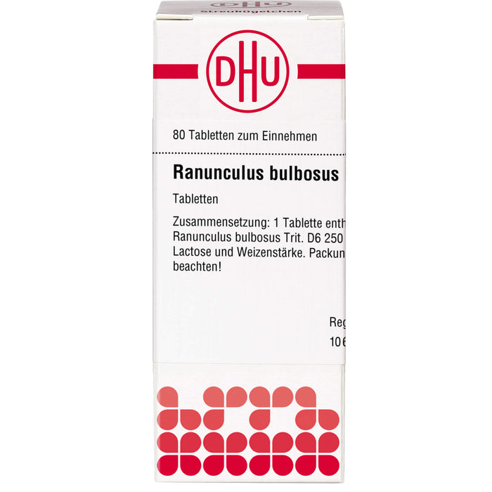 Ranunculus bulbosus D6 DHU Tabletten, 80 St. Tabletten