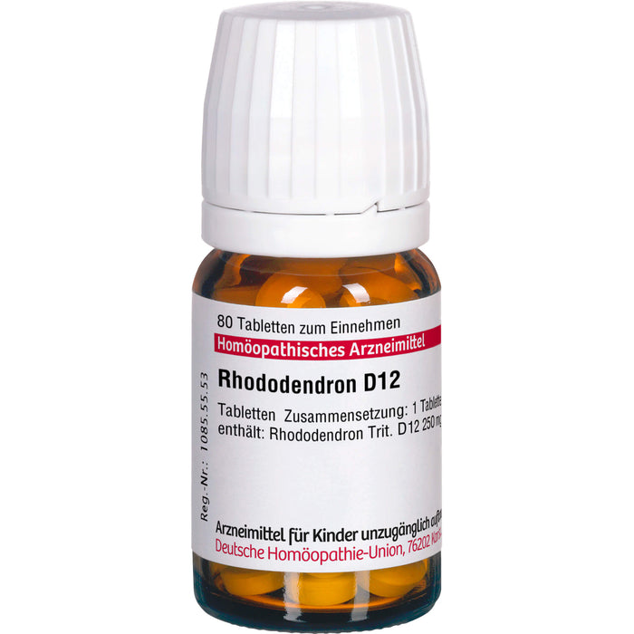 Rhododendron D12 DHU Tabletten, 80 St. Tabletten