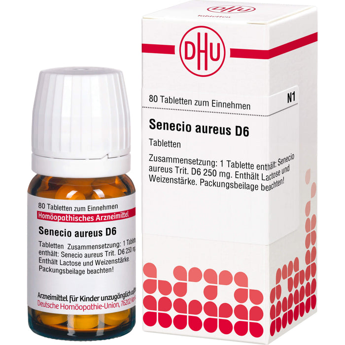 Senecio aureus D6 DHU Tabletten, 80 St. Tabletten