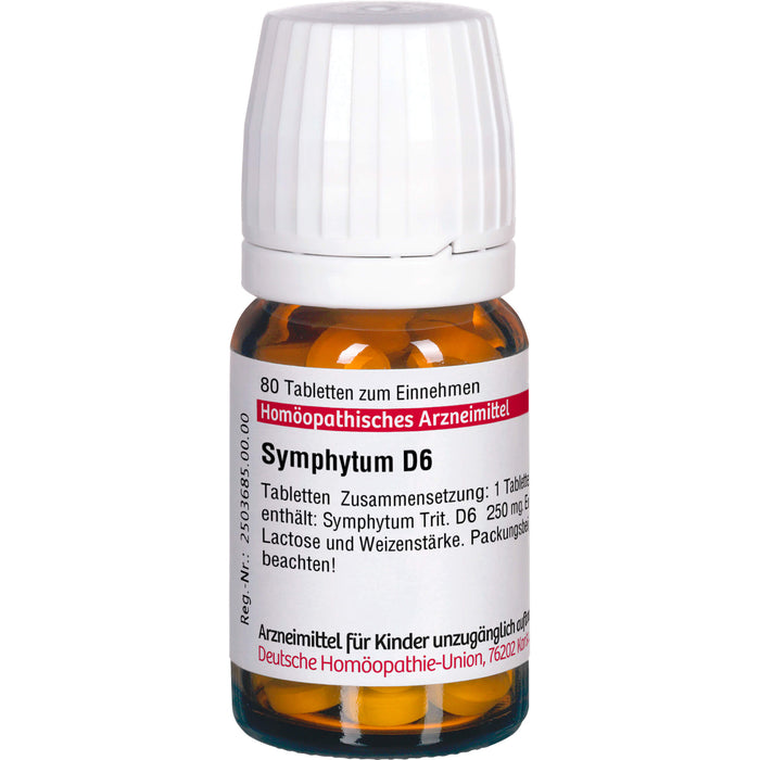 Symphytum D6 DHU Tabletten, 80 St. Tabletten