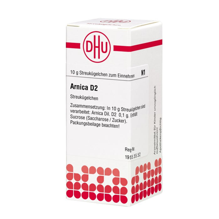 DHU Arnica D2 Streukügelchen, 10 g Globuli