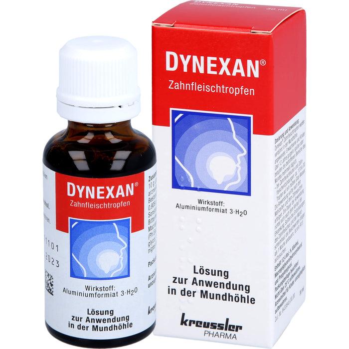 Dynexan Zahnfleischtropfen bei leichten Entzündungen im Mundraum, 30 ml Lösung