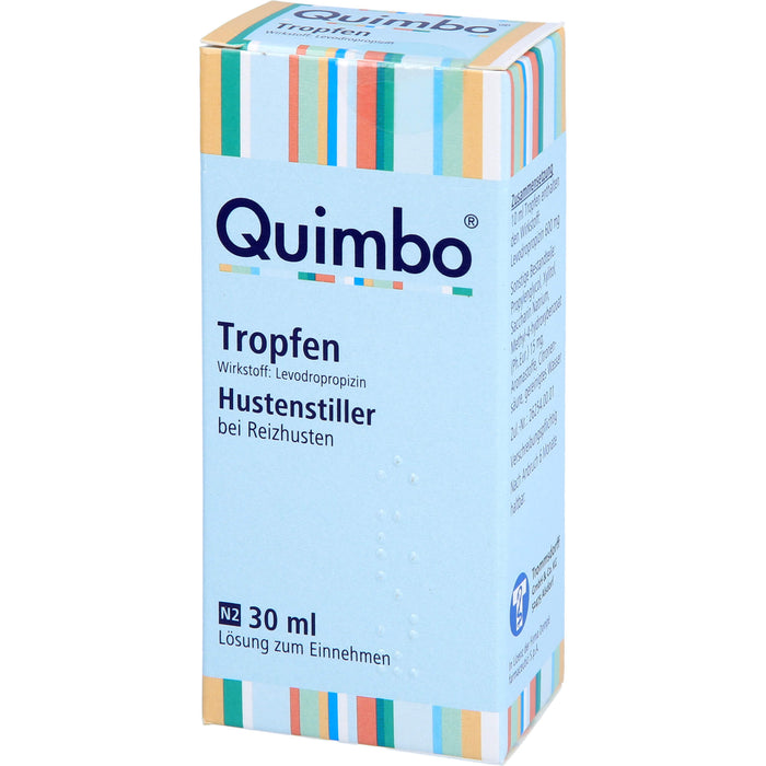 Quimbo Tropfen Hustenstiller bei Reizhusten, 30 ml Solution