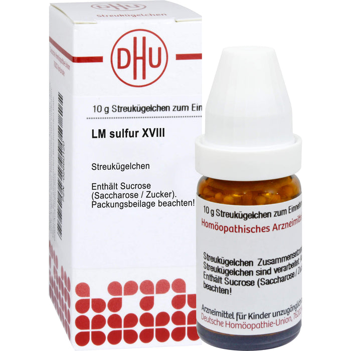 DHU Sulfur LM  XVIII Streukügelchen, 5 g Globuli