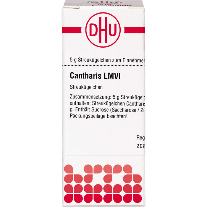 DHU Cantharis LM VI Streukügelchen, 5 g Globuli