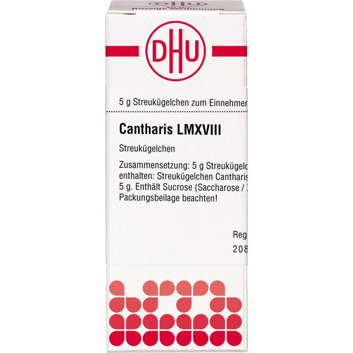 DHU Cantharis LM XVIII Streukügelchen, 5 g Globuli