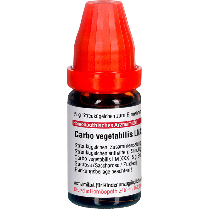 Carbo vegetabilis LM XXX DHU Globuli, 5 g Globuli