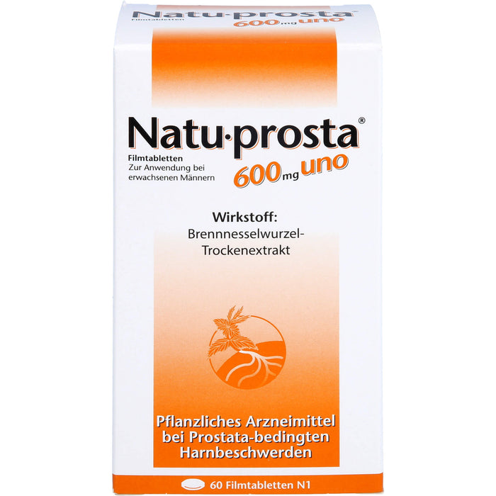 Natu-prosta 600 mg uno Filmtabletten bei Prostataerkrankungen, 60 pcs. Tablets